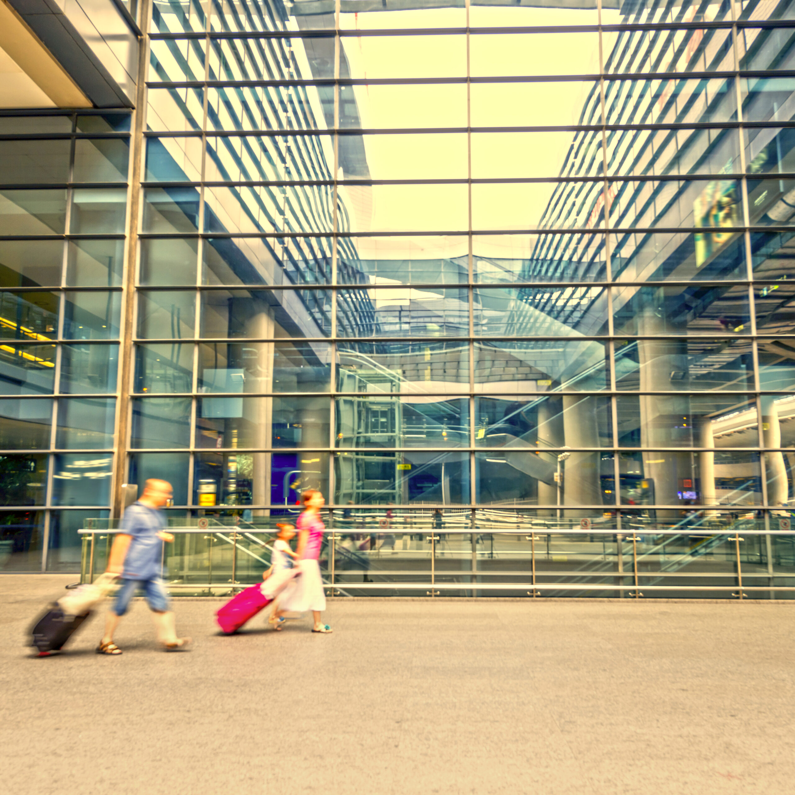Passengers at the airport